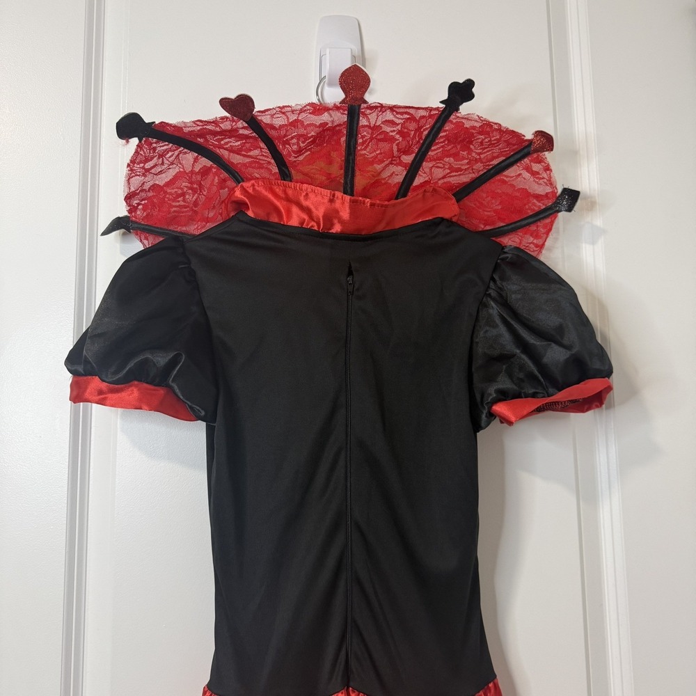 Deluxe Queen of Hearts Halloween Costume By Leg Avenue SIZE M DRESS ONLY - Picture 8 of 10